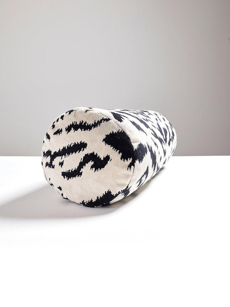 Scalamandre Tigre Bolster Off-White & Black Pillow