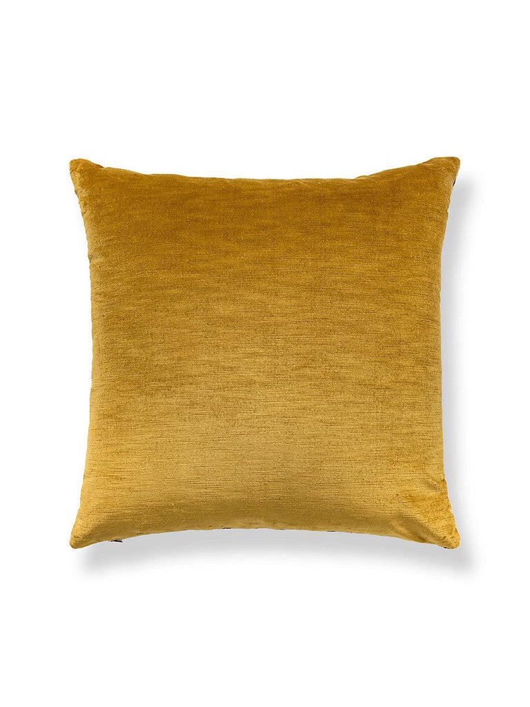 Scalamandre Tigre/Velvet Ivory, Gold & Black / Gilt Pillow