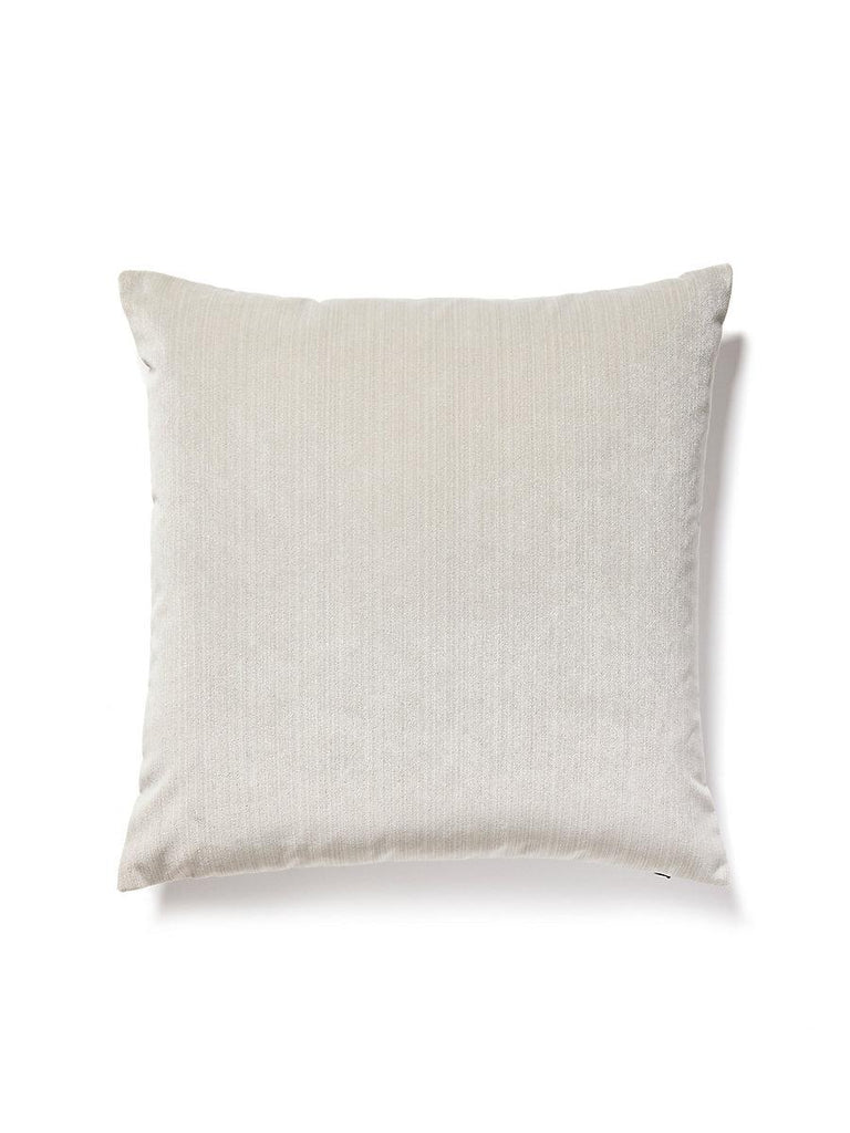 Scalamandre Strie Velvet Ecru Pillow