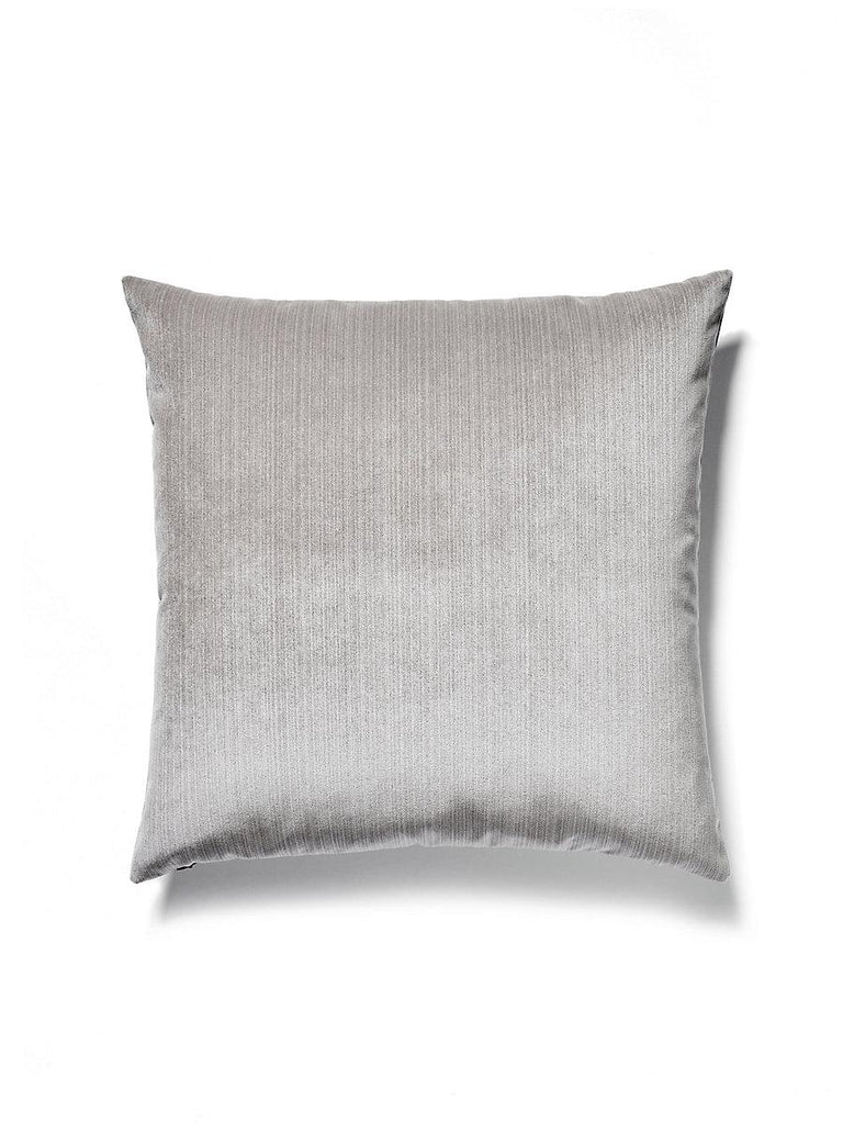 Scalamandre Strie Velvet Pewter Pillow