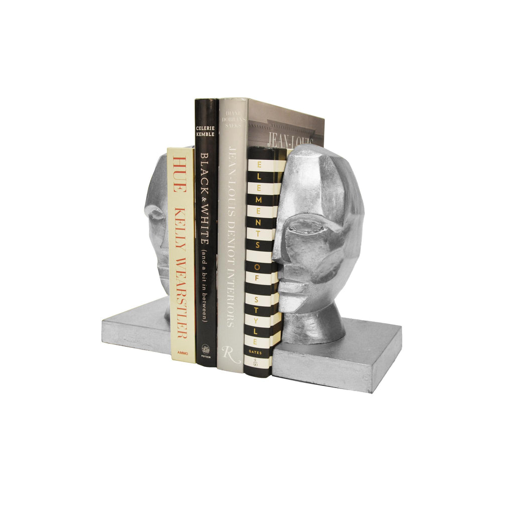 Worlds Away PROFILE BOOKENDS IN SILVER LEAF