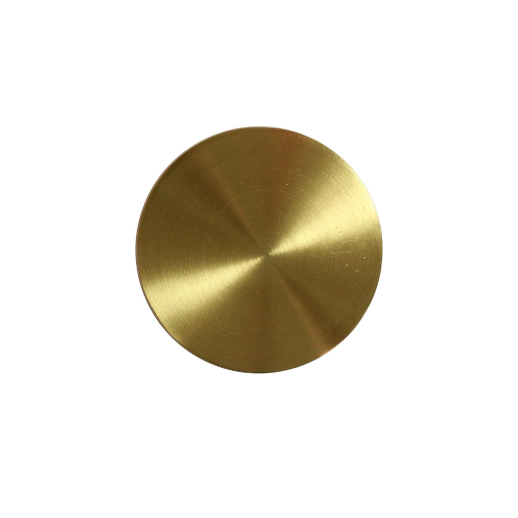 Worlds Away CONVEX MODERN ROUND ANTIQUE BRASS KNOB