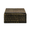 Worlds Away Large Brass Aluminum Box With Reptile Texture