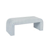 Worlds Away Horizontal Channeled Bench In Performance Light Blue Chenille