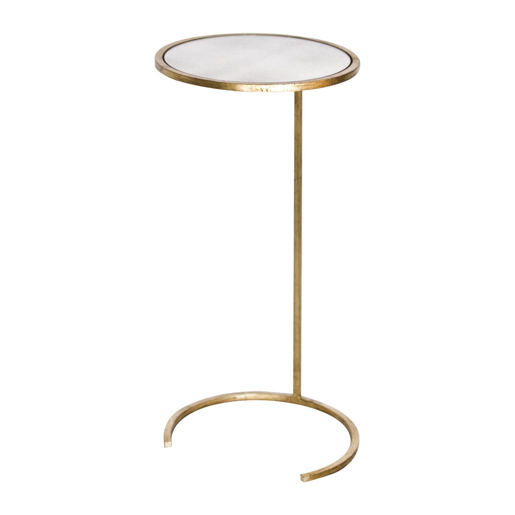 Worlds Away ROUND CIGAR TABLE GOLD LF