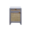 Worlds Away Grey Lacquer Chest W. Cane Front Door