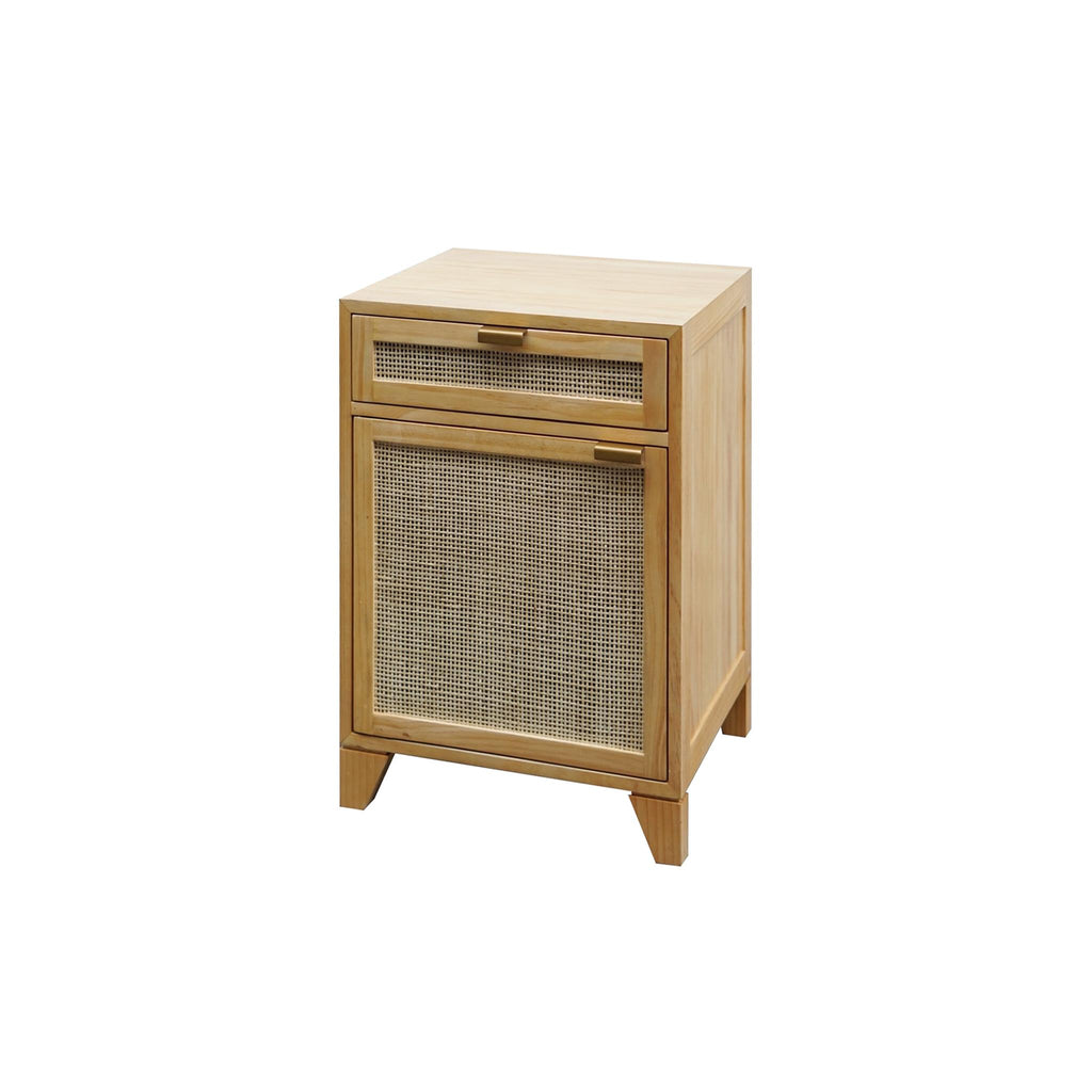 Worlds Away PINE WOOD CHEST W. CANE FRONT DOOR