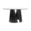 Worlds Away Set Of Two Dining Table Bases In Black Powder Coat With 48