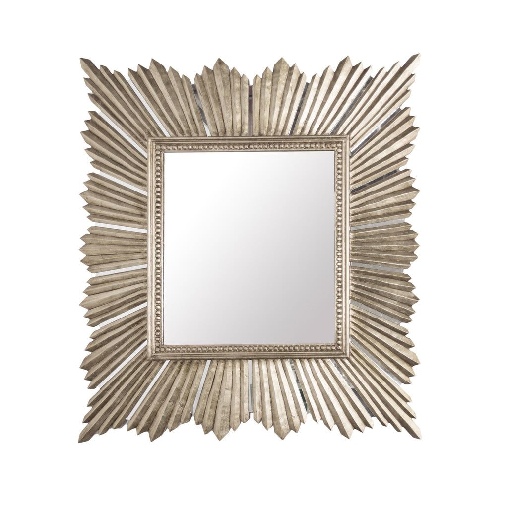 Worlds Away EX LARGE RAYMOND MIRROR IN CHAMPAGNE SILVER LEAF