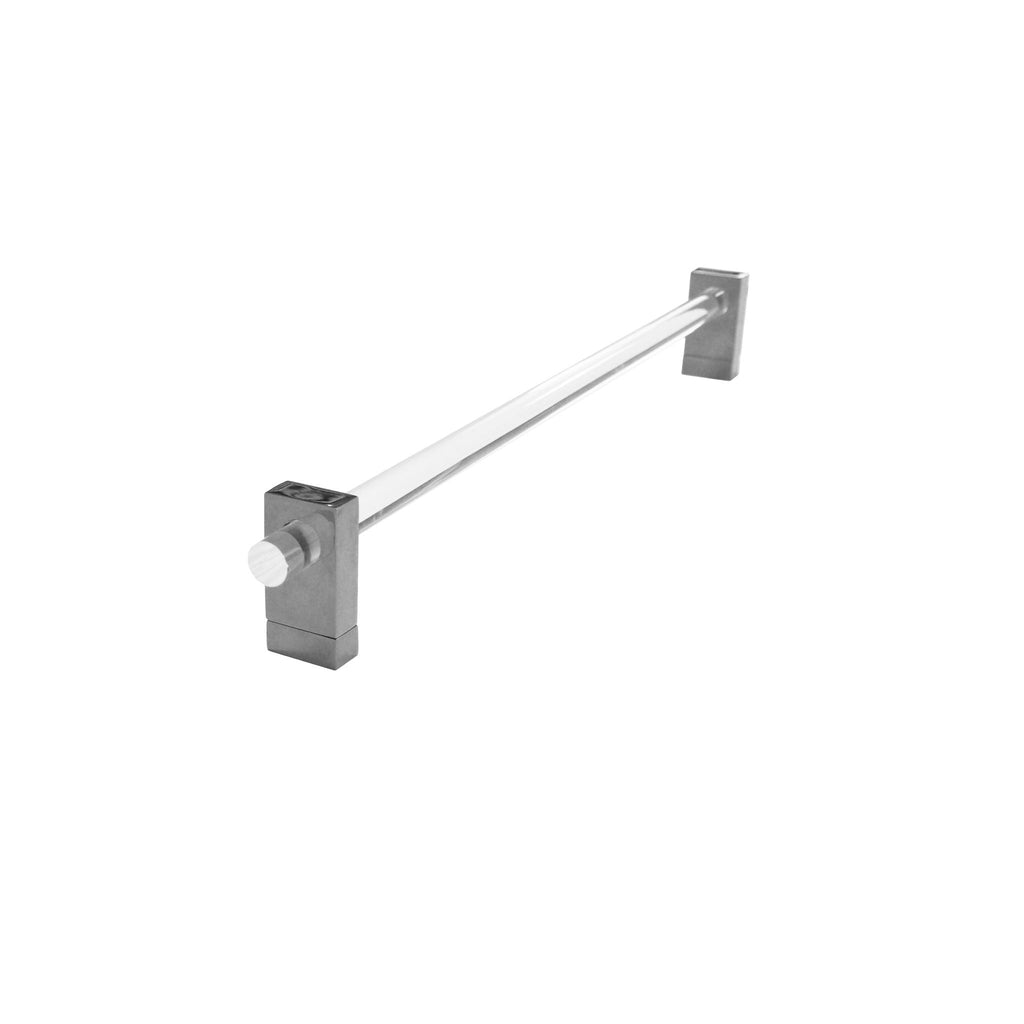 Worlds Away ACRYLIC AND NICKEL MINIMAL TOWEL BAR