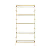 Worlds Away Tall Etagere With Square Iron Rings In Gold Leaf_X000D_