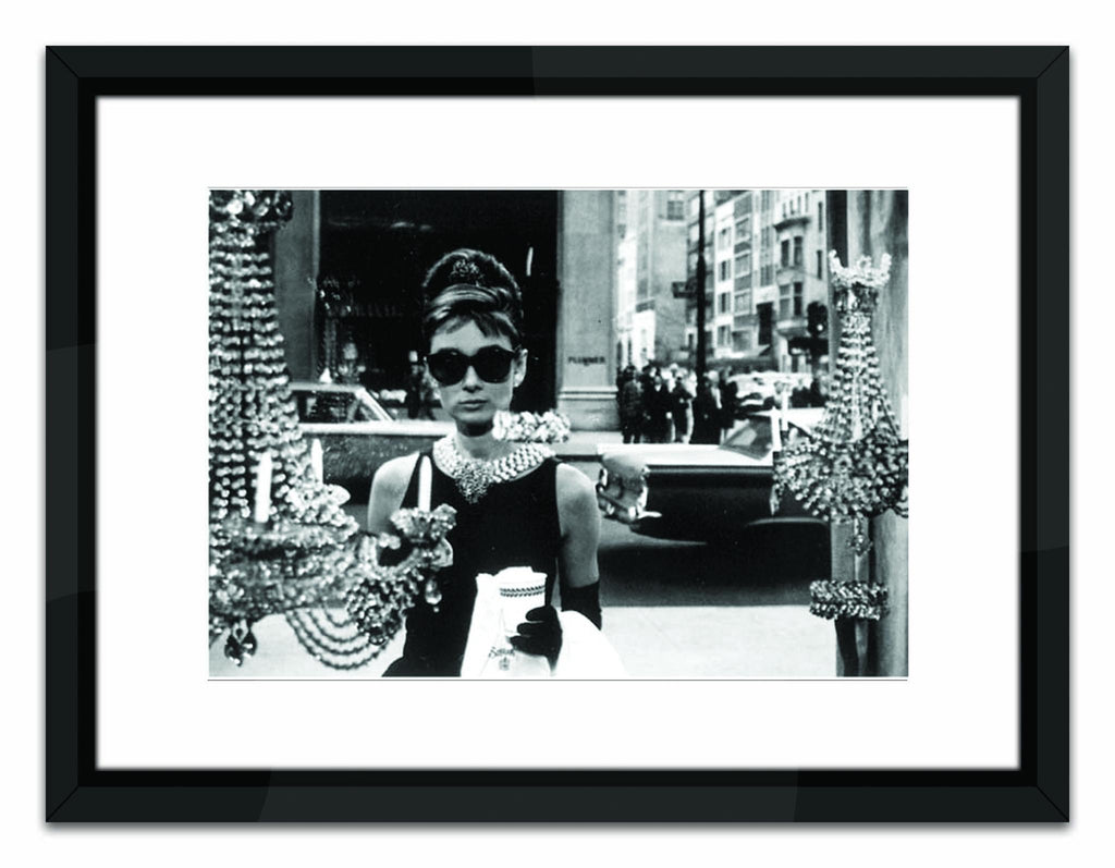 Worlds Away SHOPPING AT TIFFANY'S - BLACK LACQUER FRAME