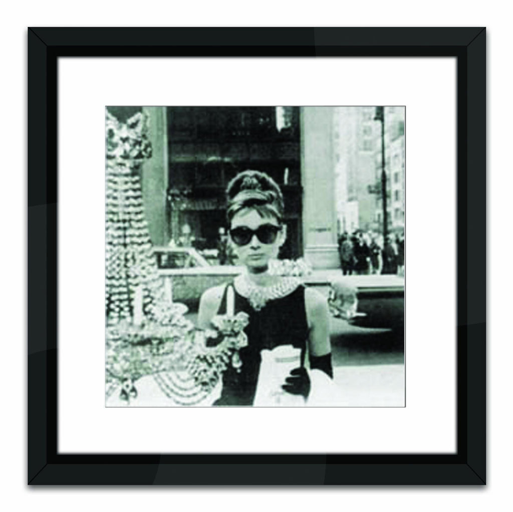 Worlds Away SHOPPING AT TIFFANY'S SQ - BLACK LACQUER FRAME