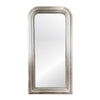 Worlds Away Silver Leaf Wood Floor Mirror With Curved Edges