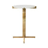 Worlds Away Round Side Table With Brass X Base And White Marble Top_X000D__X000D__X000D__X000D__X000D__X000D__X000D__X000D_