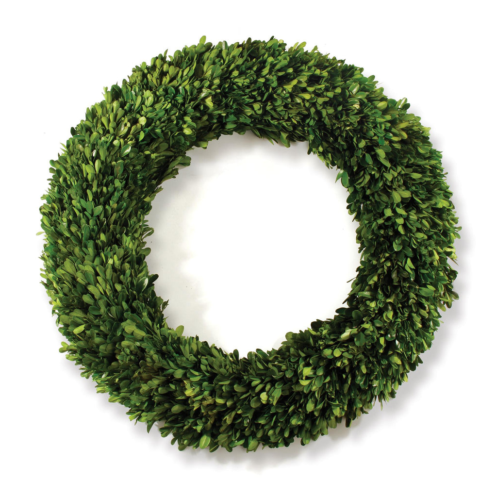 Napa Green Boxwood Wreath 24"