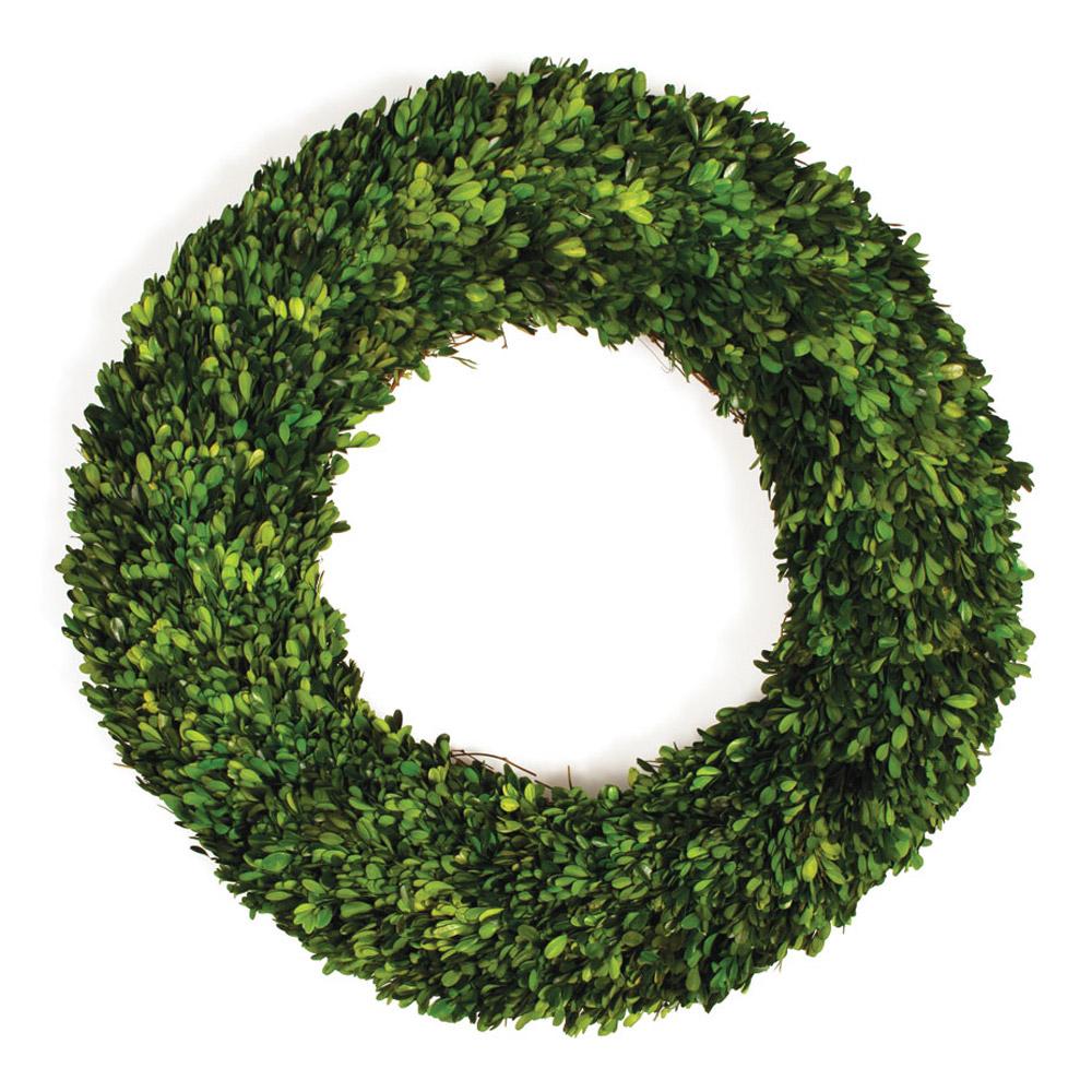 Napa Green Boxwood Wreath 30"