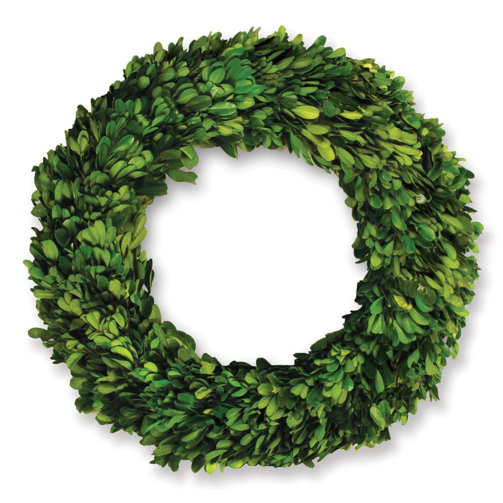 Napa Green Boxwood Wreath 12"