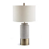 Napa Natural Concrete/Antique Brass Scully Cylinder Lamp