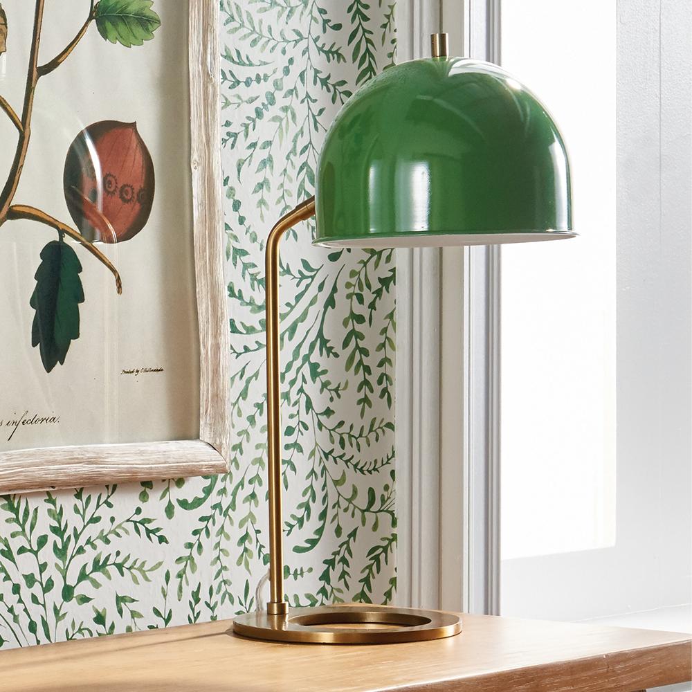 Napa Green/Brass Clive Desk Lamp