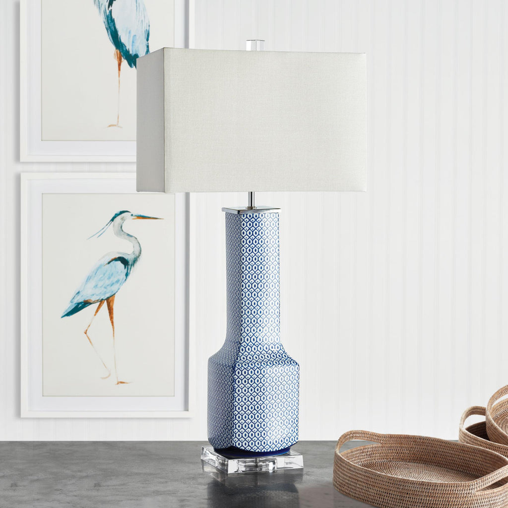 Napa Blue/White Xing Xing Tower Lamp