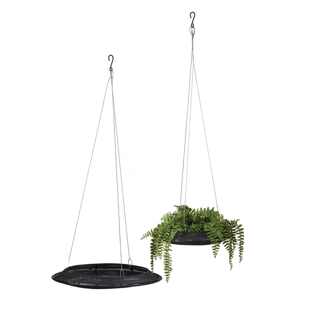 Napa Black Nash Hanging Baskets, Set Of 2