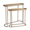 Napa Antique Brass Ziva Console Tables, Set Of 2