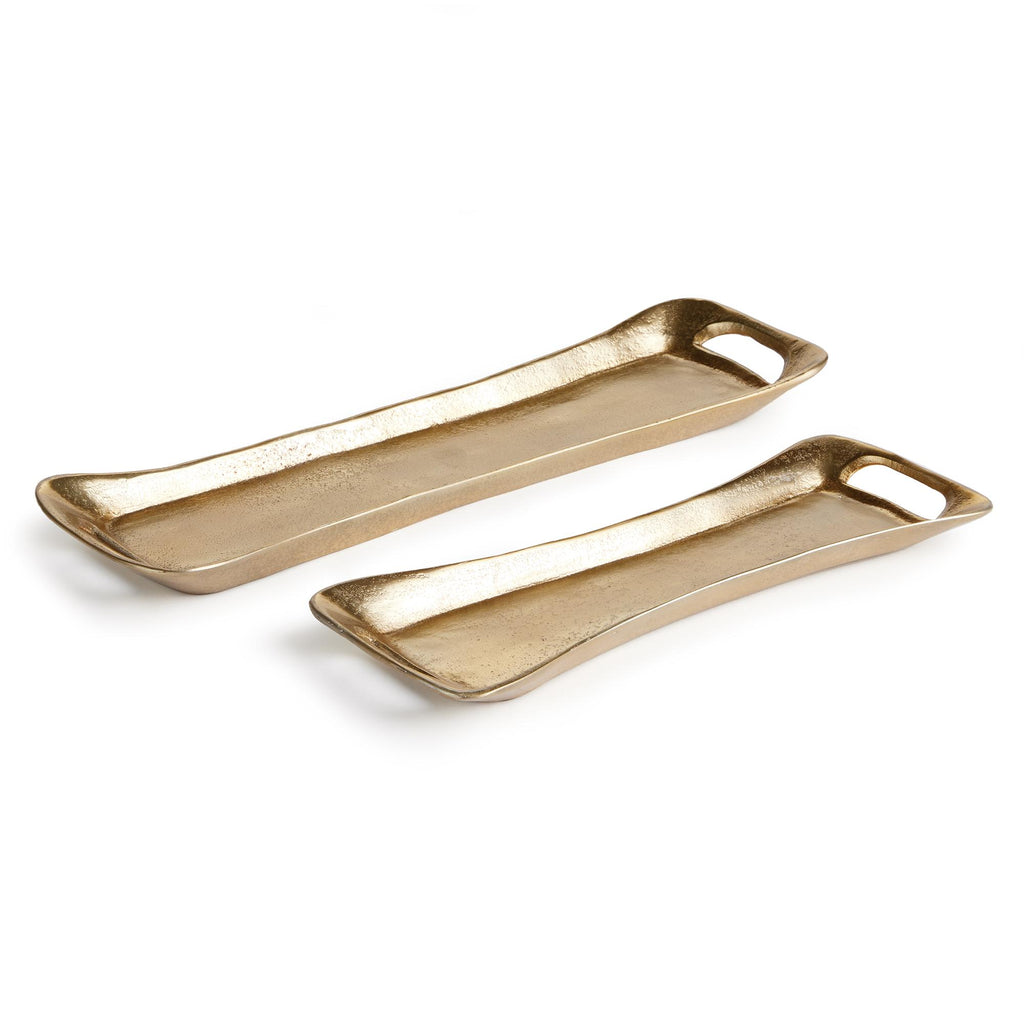 Napa Gold Secilia Decorative Trays, Set Of 2