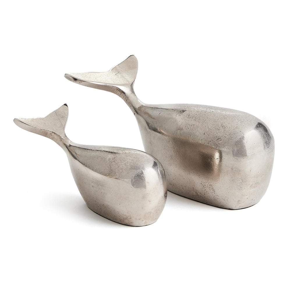 Napa Silver Moby Sculptures, Set Of 2