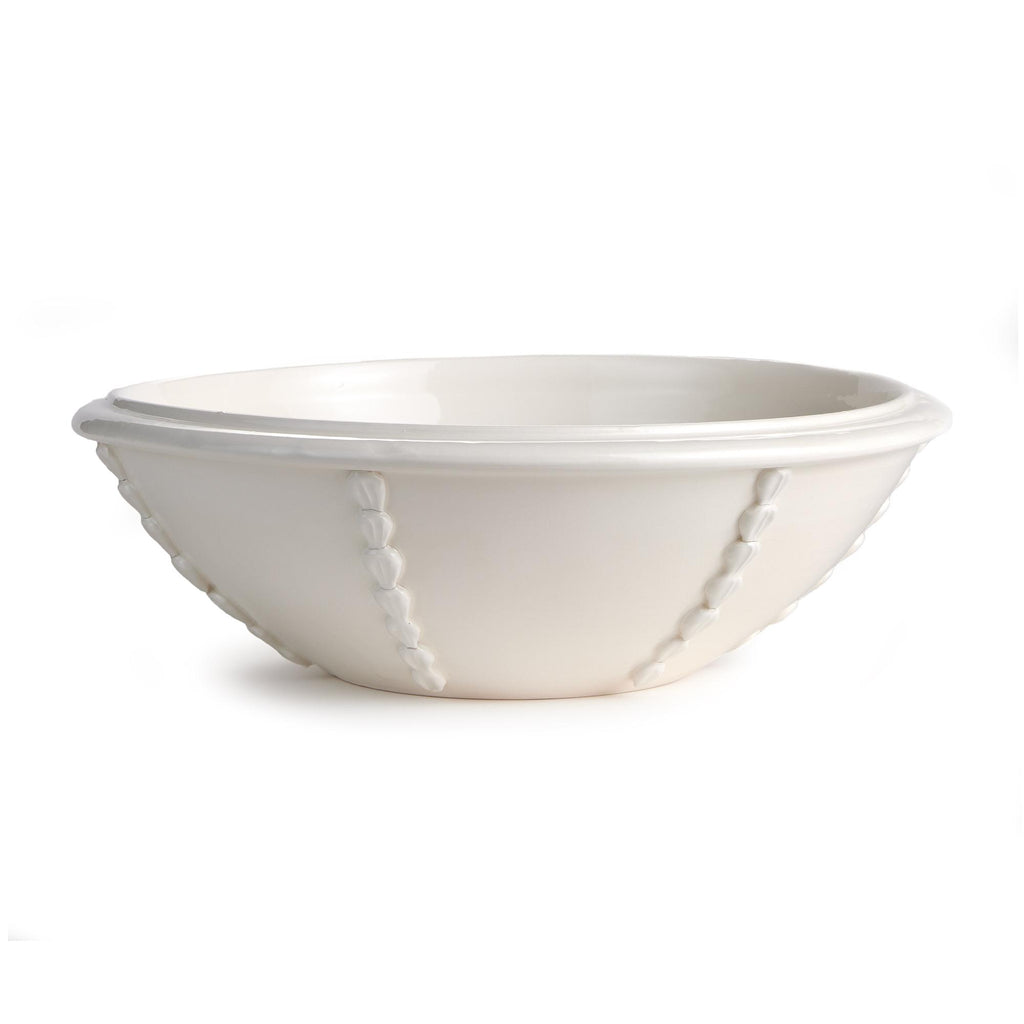 Napa White Positano Shallow Decorative Bowl