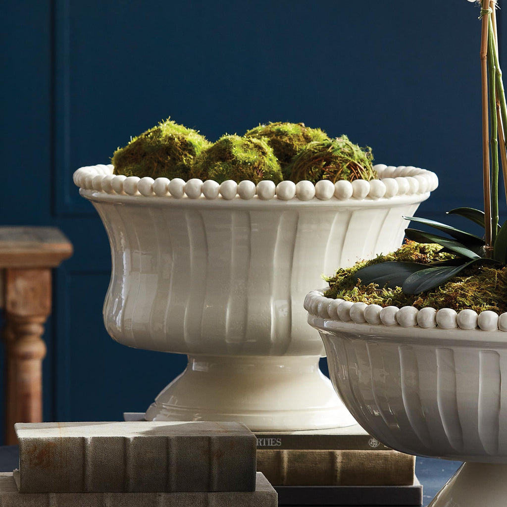 Napa White Coletta Decorative Footed Bowl