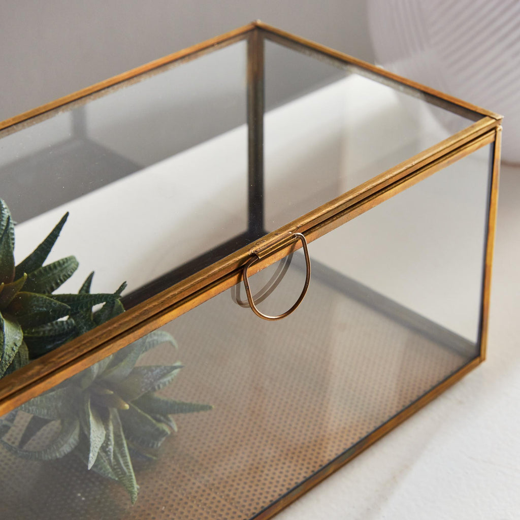 Napa Antique Brass Arwen Rectangular Display Box