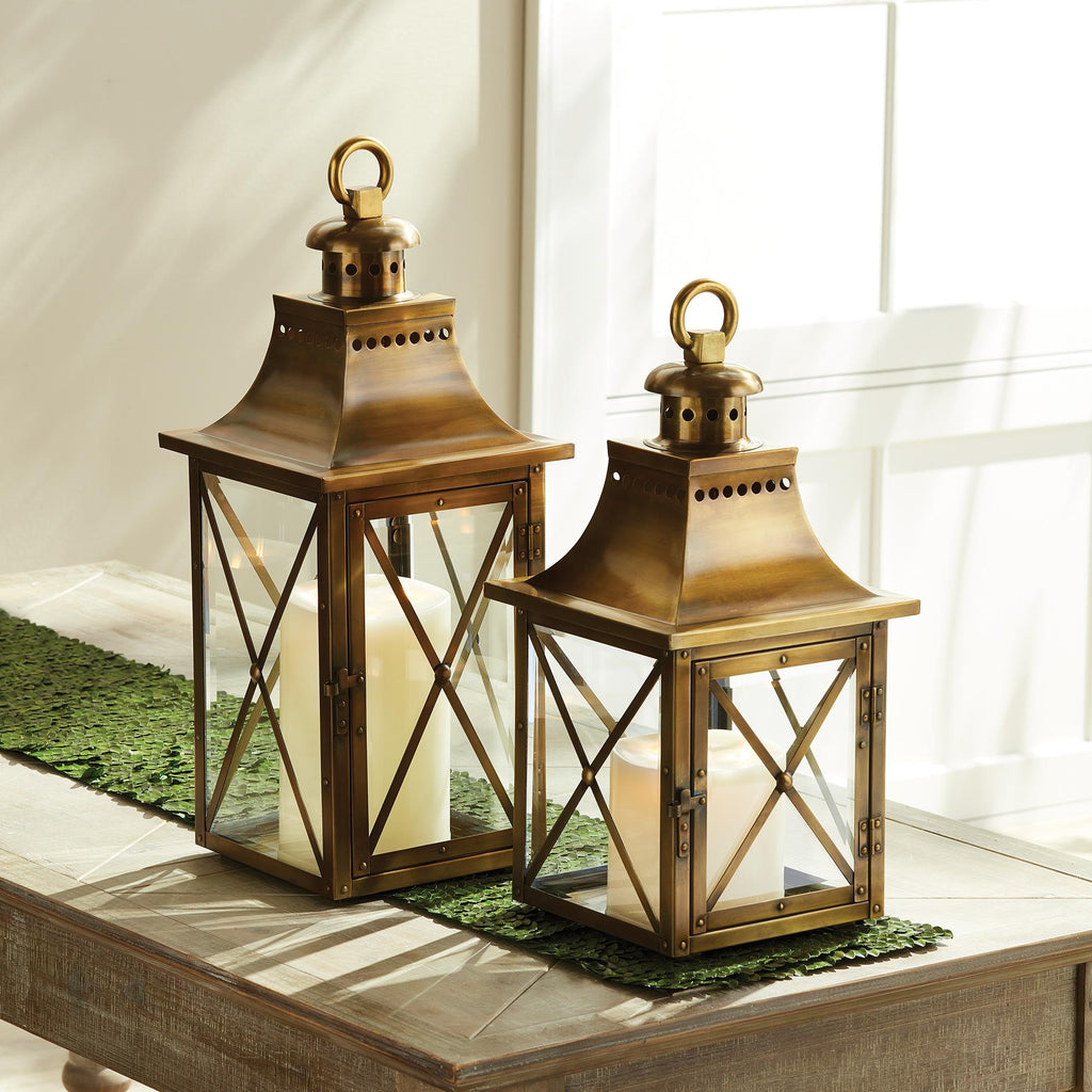 Napa Antique Brass Homes Lantern Medium