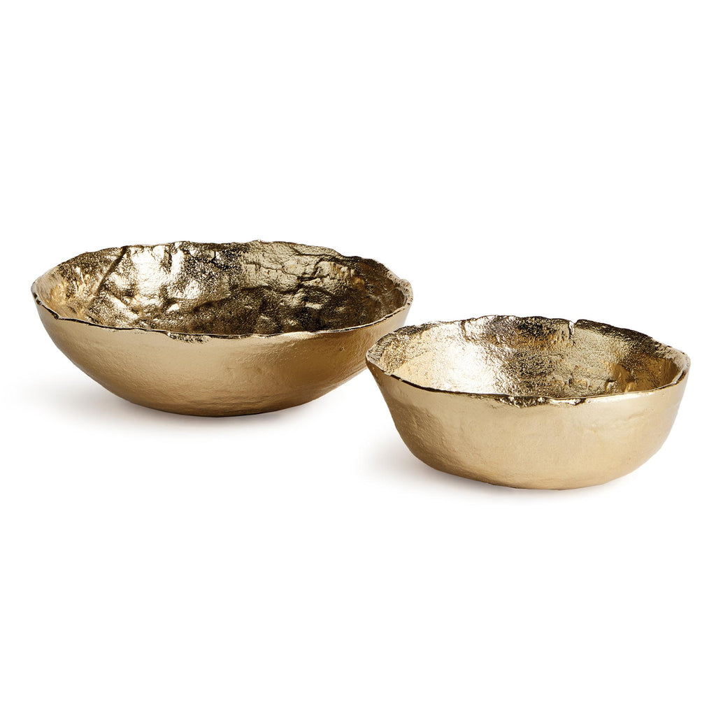 Napa Gold Odessa Decorative Bowls, Set Of 2