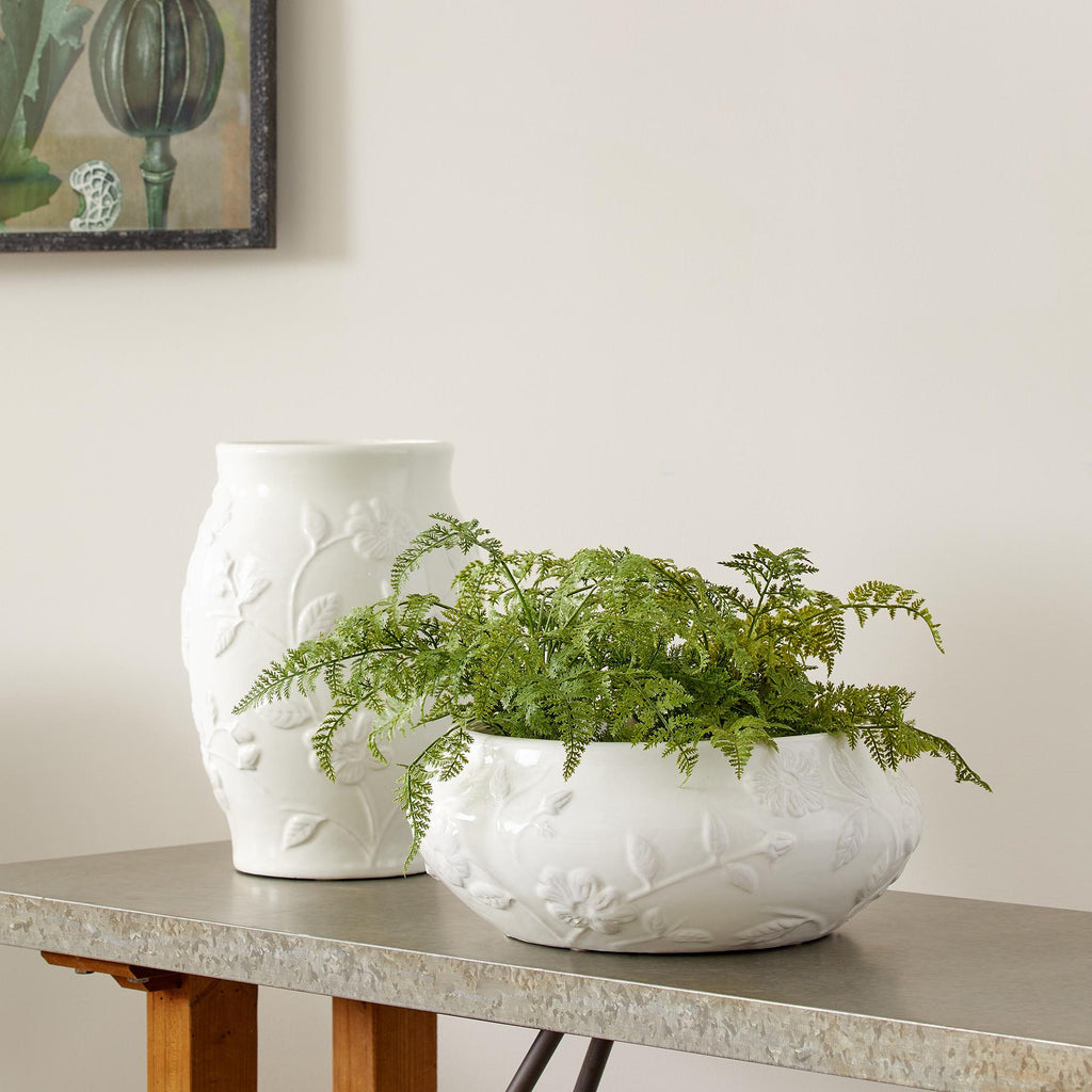 Napa White Blossom Decorative Bowl