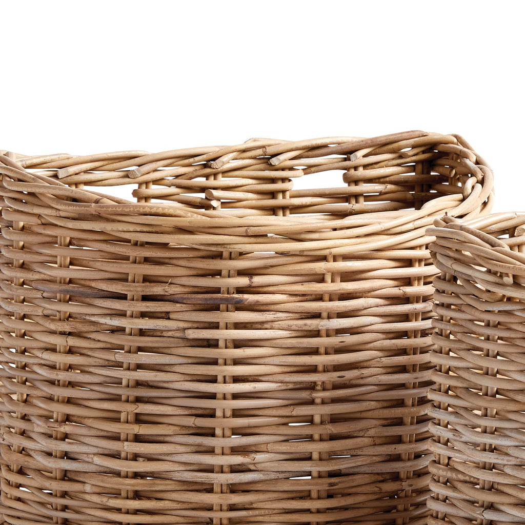 Napa Nature's Gray Normandy Demilune Baskets, Set Of 2