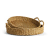 Napa Natural Seagrass Round Trays, Set Of 2