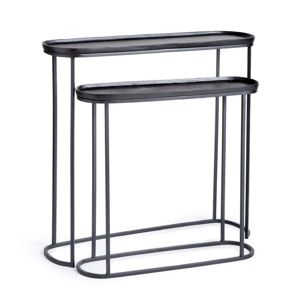 Napa Black Ziva Console Tables, Set Of 2