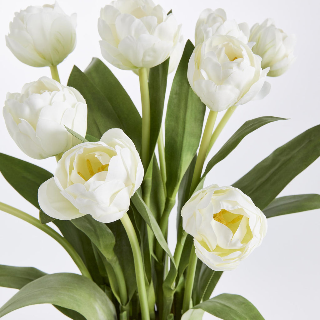 Napa White Peony Tulip Drop-In 19"