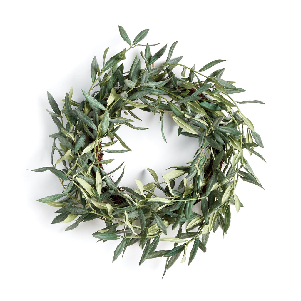 Napa Green Olive Wreath 22"