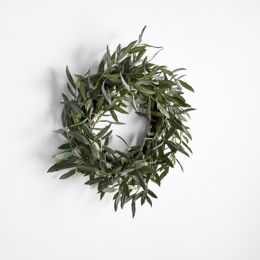 Napa Green Olive Wreath 22"