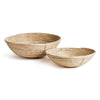 Napa Natural Cane Rattan Low Bowl St/2