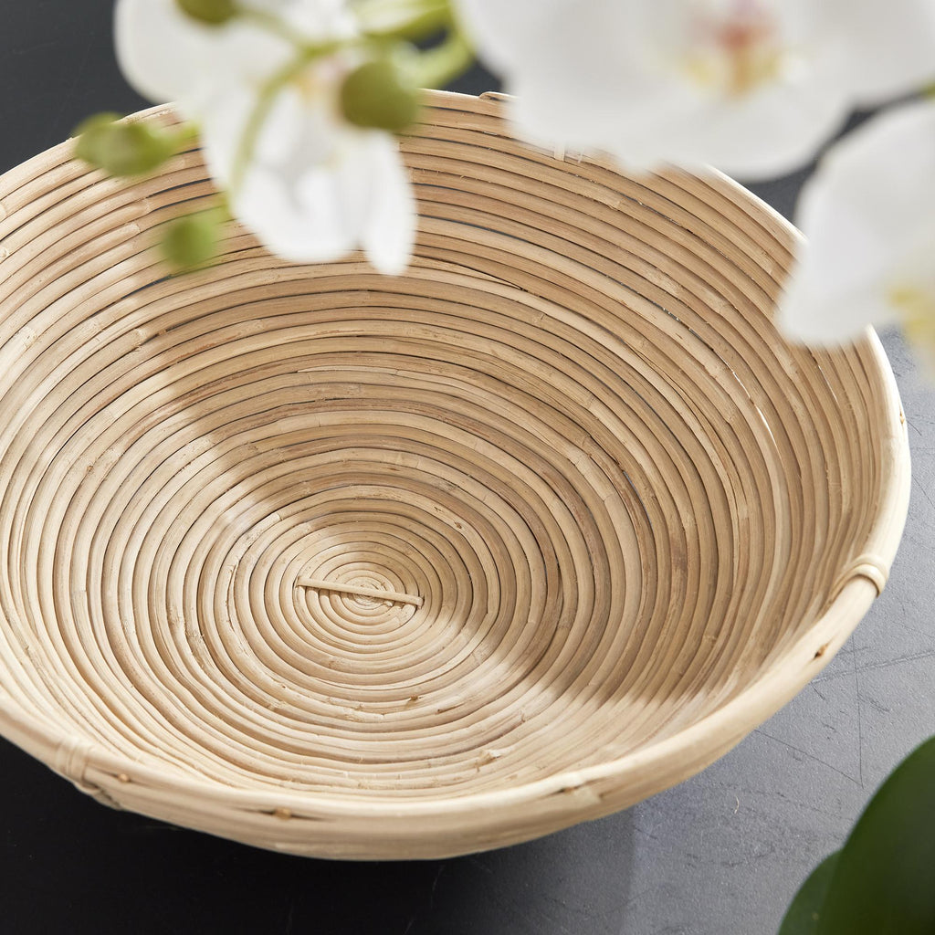 Napa Natural Cane Rattan Low Bowl St/2