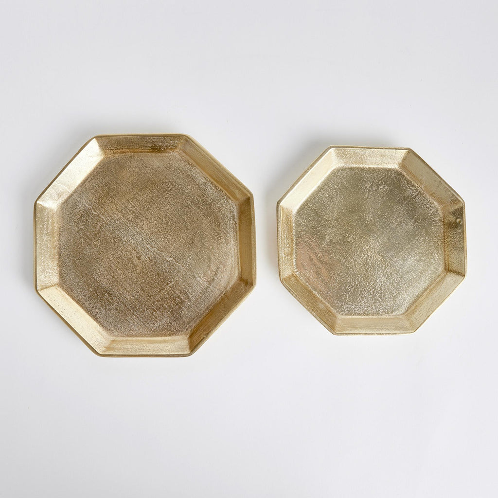 Napa Gold Dezi Octagonal Serving Trays St/2