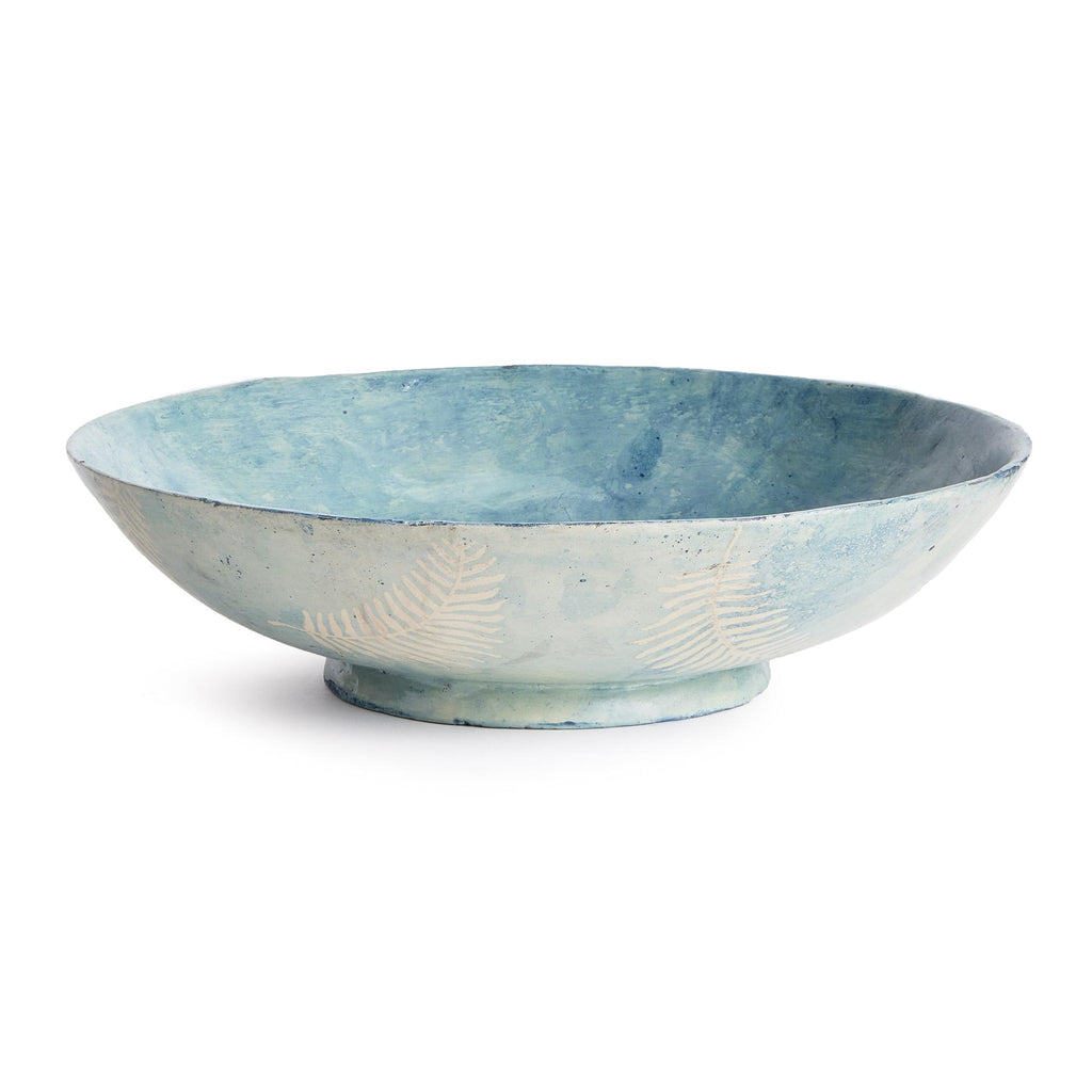 Napa Dusty Blue Fernscape Decorative Bowl