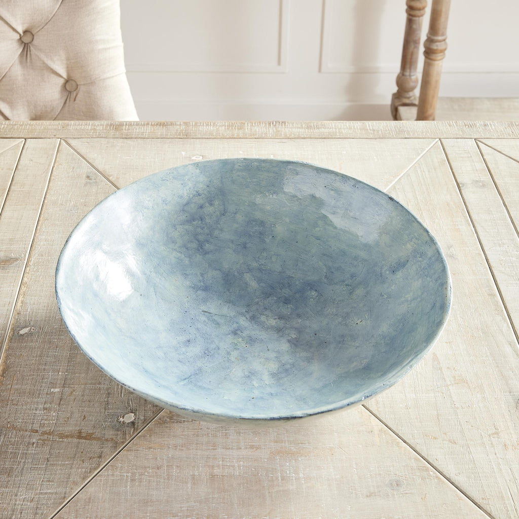 Napa Dusty Blue Fernscape Decorative Bowl