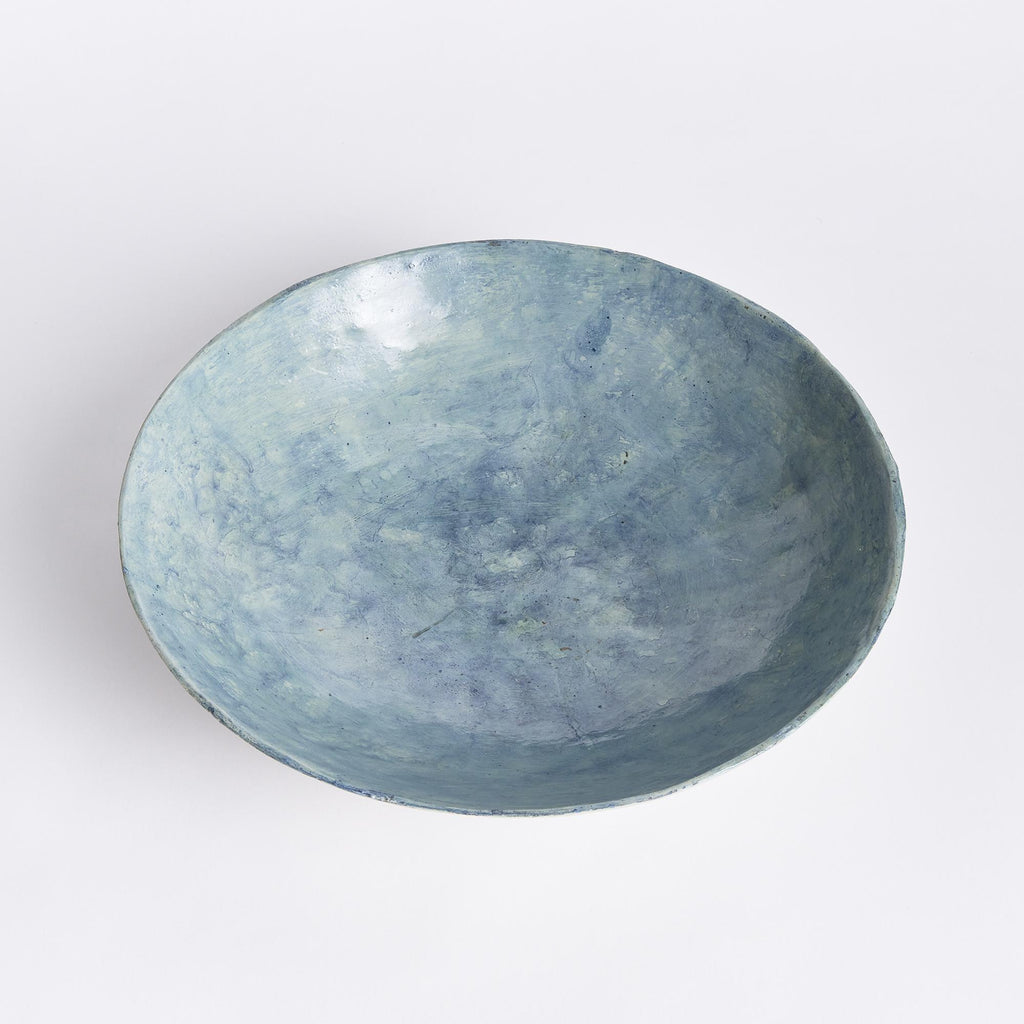 Napa Dusty Blue Fernscape Decorative Bowl