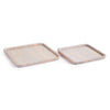 Napa Whitewash Langley Square Trays, Set Of 2