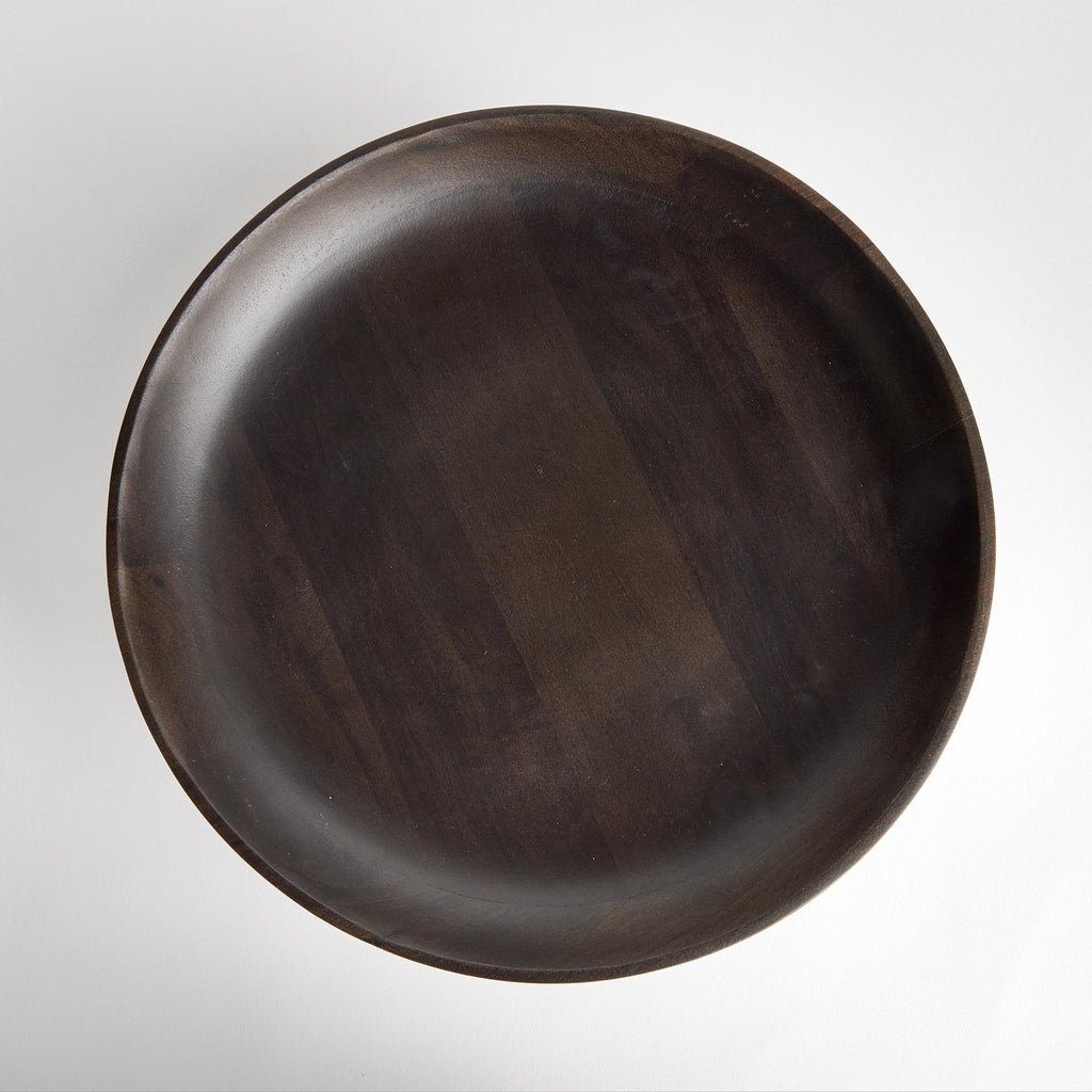 Napa Washed Black Bowie Footed Bowl