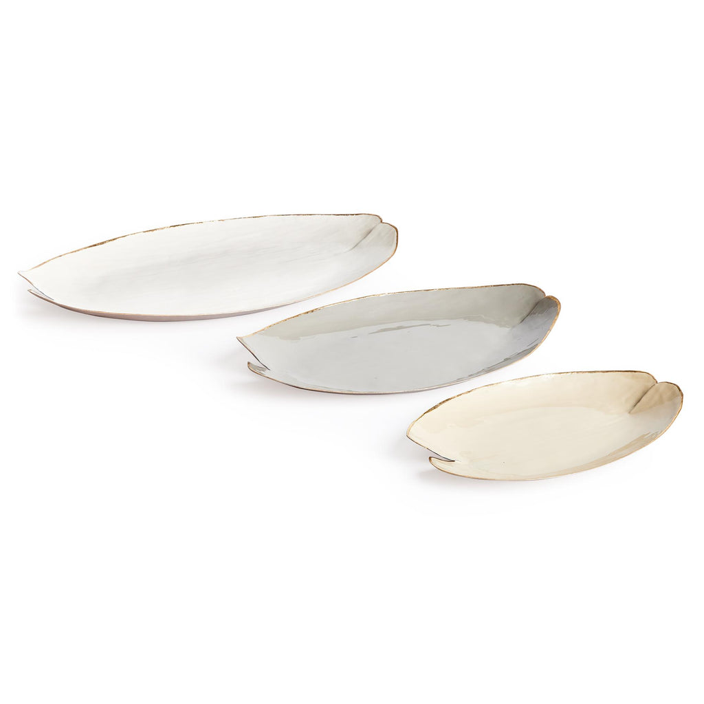 Napa Assorted Neutrals Camden Decorative Trays, Set Of 3